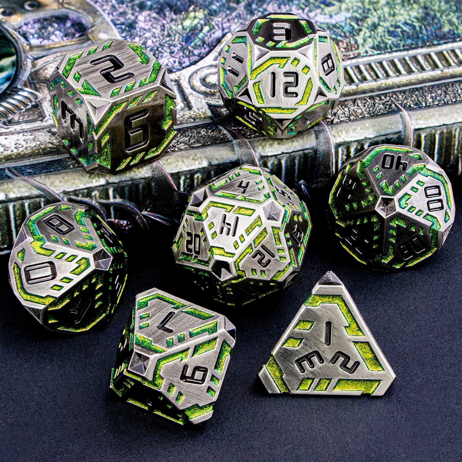 Futurist Metal Core Dice Sets