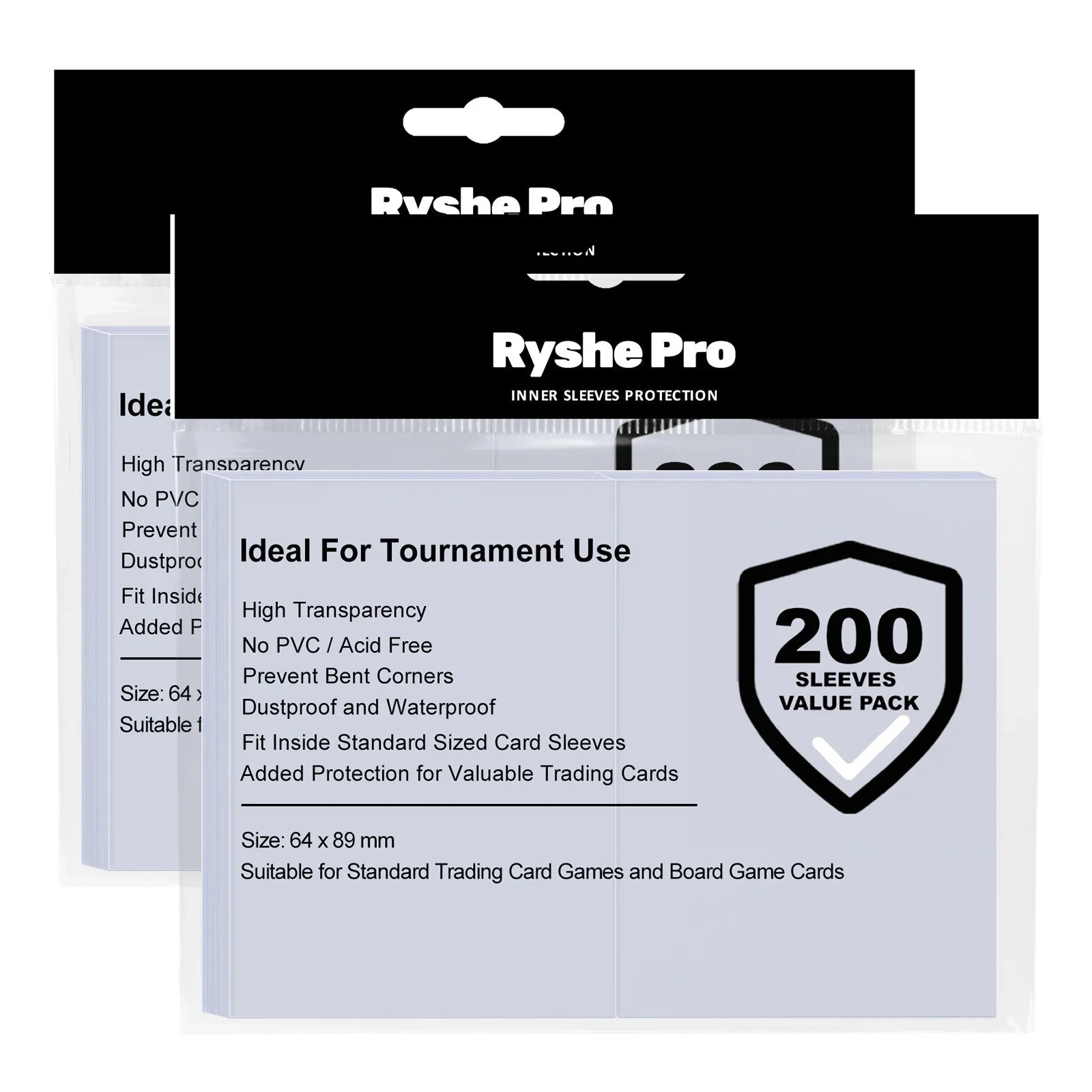 Ryshe Pro Perfect Fit Inner Sleeves 200pcs