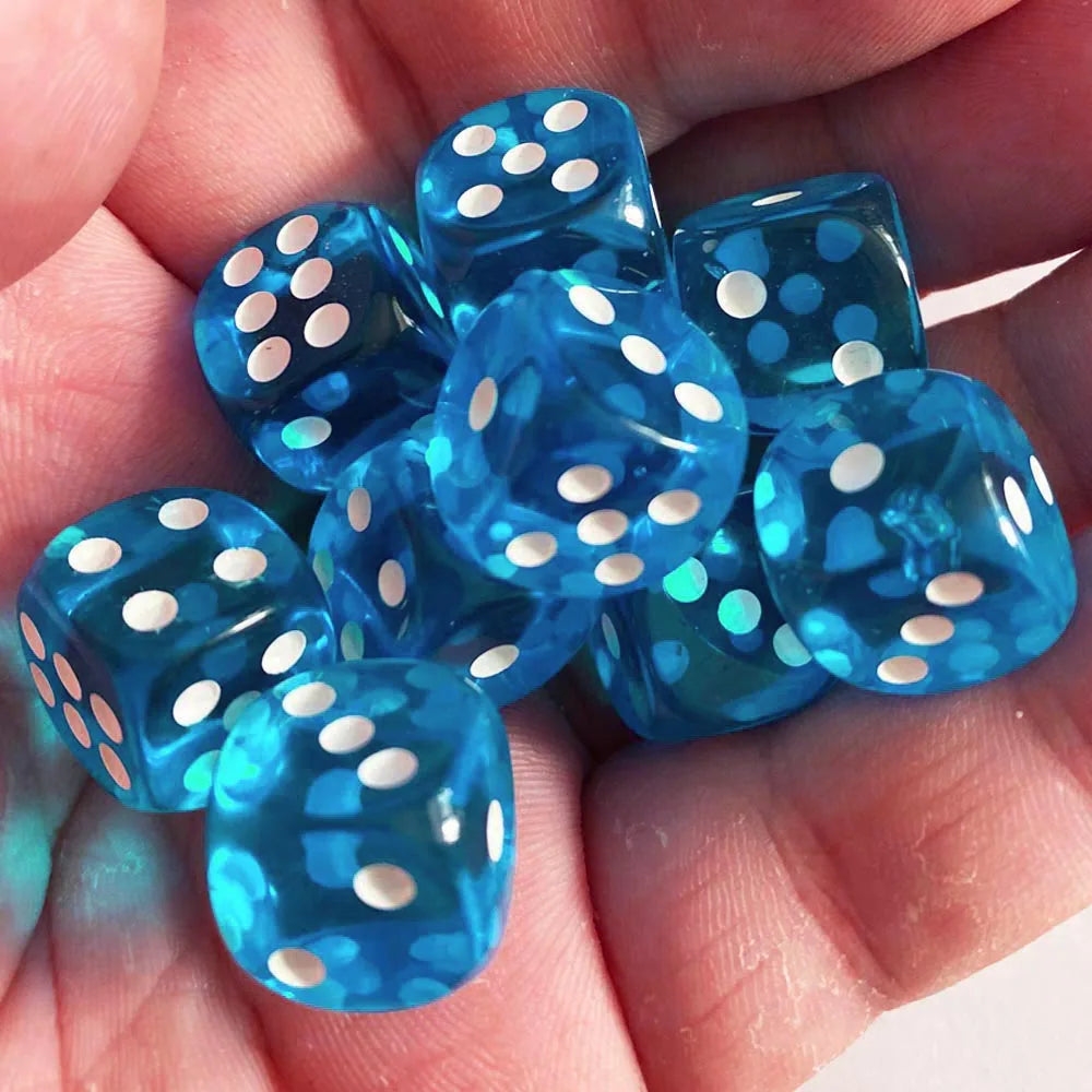 See through Dice 10pcs