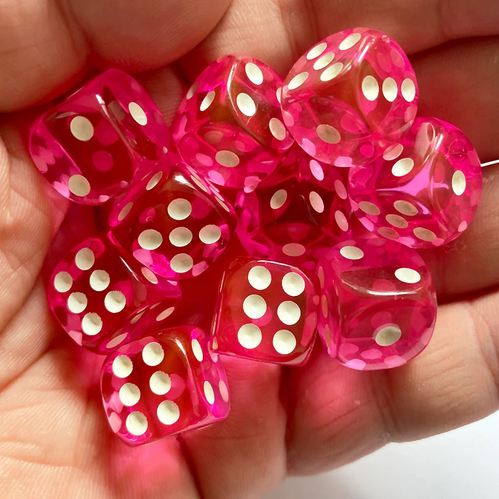 See through Dice 10pcs