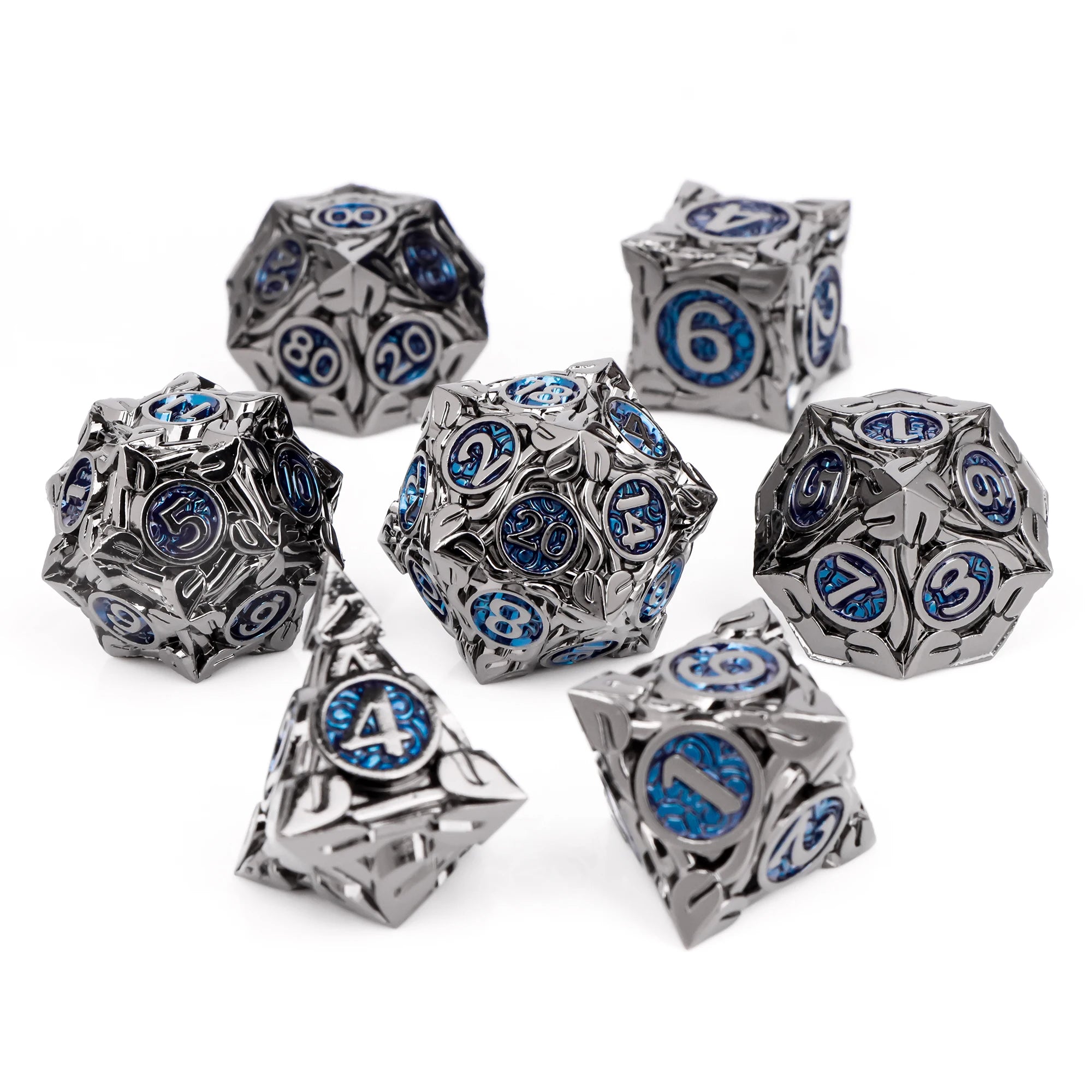 7pcs Unique Metal Dice