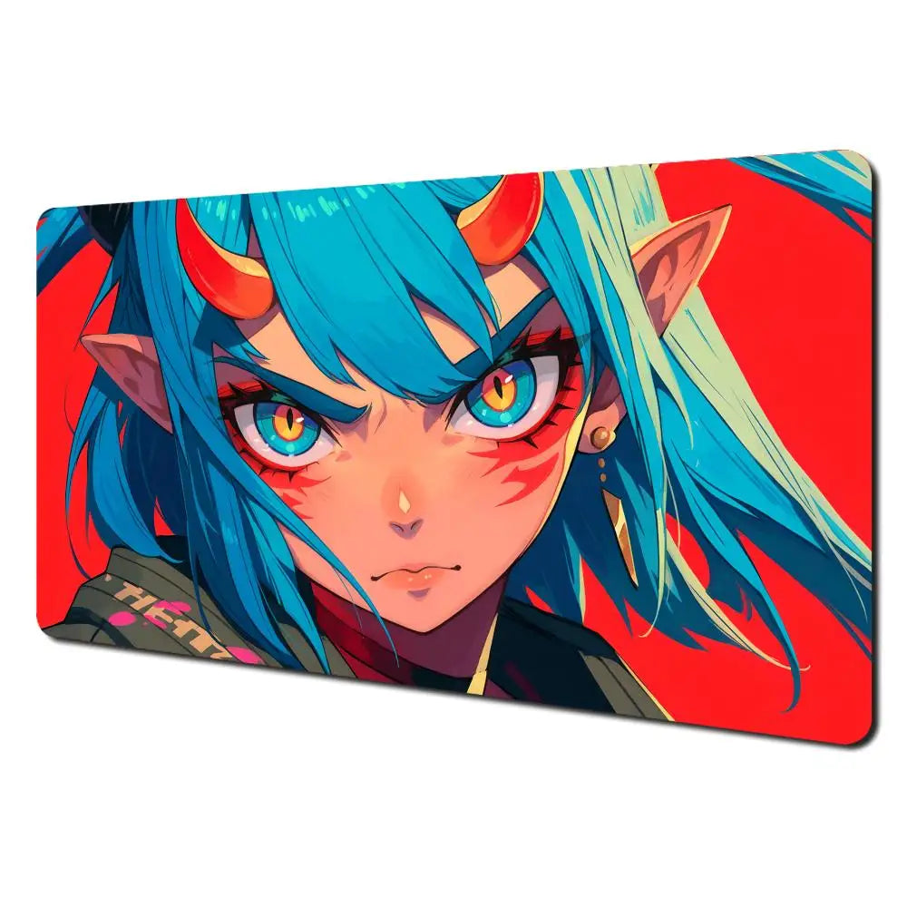 Demon Anime Girl Playmat