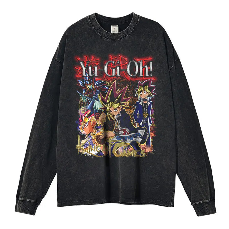 YGO Themed Washed Crewnecks