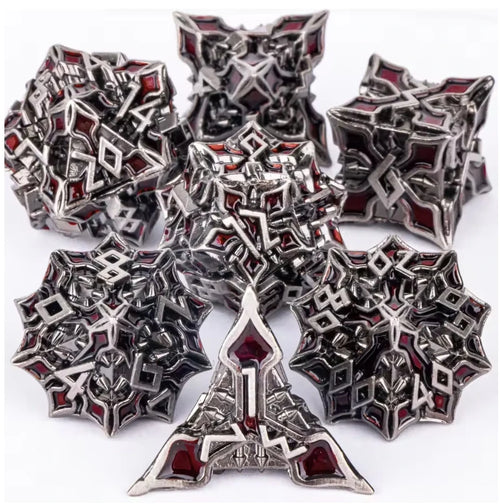 7pcs Unique Metal Dice