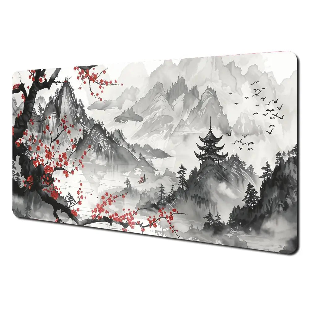 Red Blossom Mountain Playmat