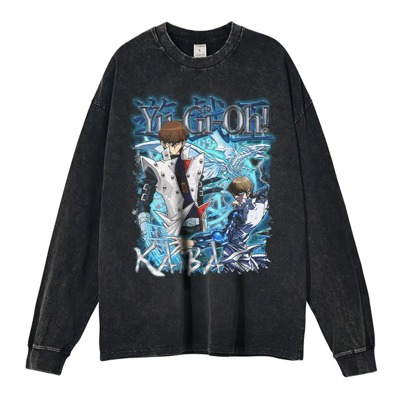YGO Themed Washed Crewnecks