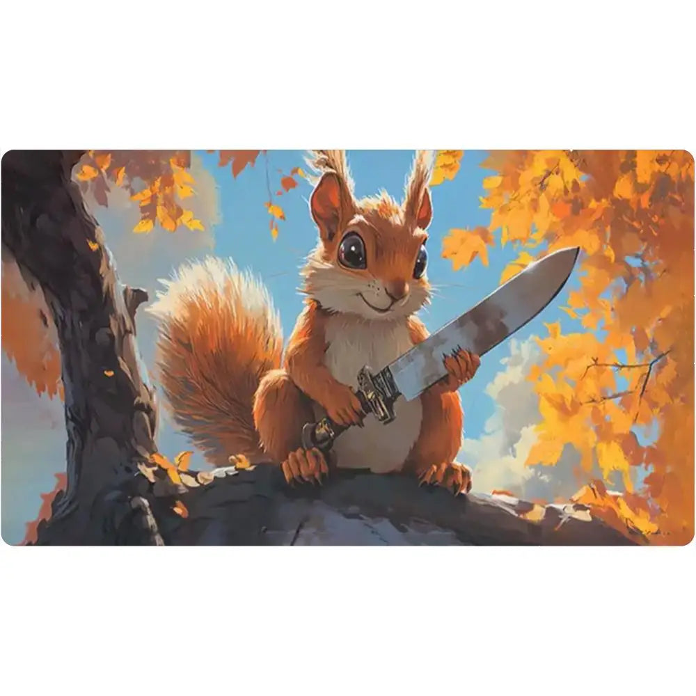 Squirrel with a Knife Playmat