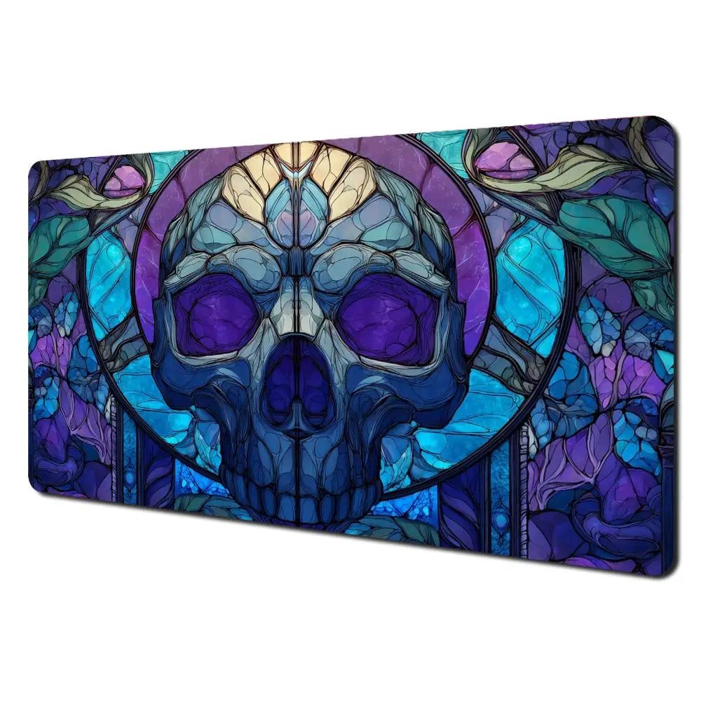 Stained Glass Skull Playmat