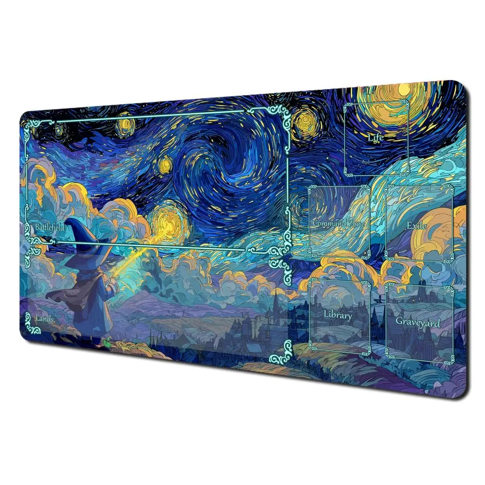Starry Night Wizard Playmat