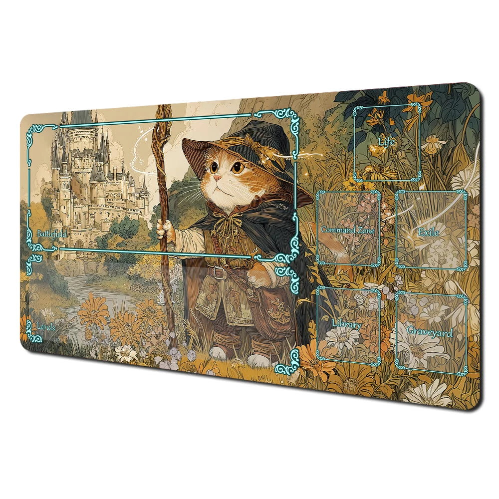 Cat Mage Playmat