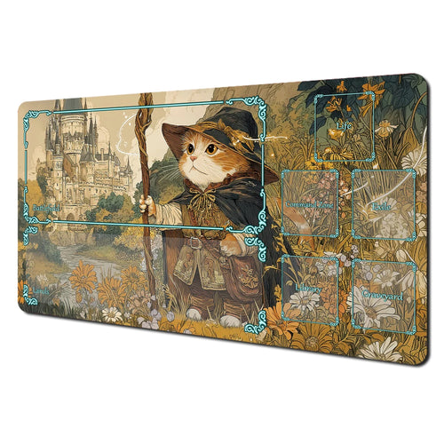 Cat Mage Playmat