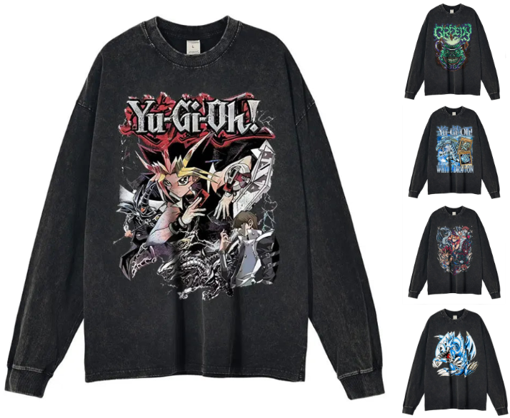 YGO Themed Washed Crewnecks