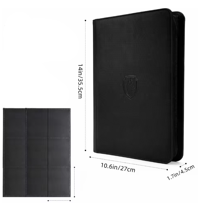 9 Pocket Binder w/zipper