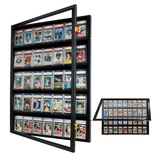 Card Display Frame Case w/ Hinged Door