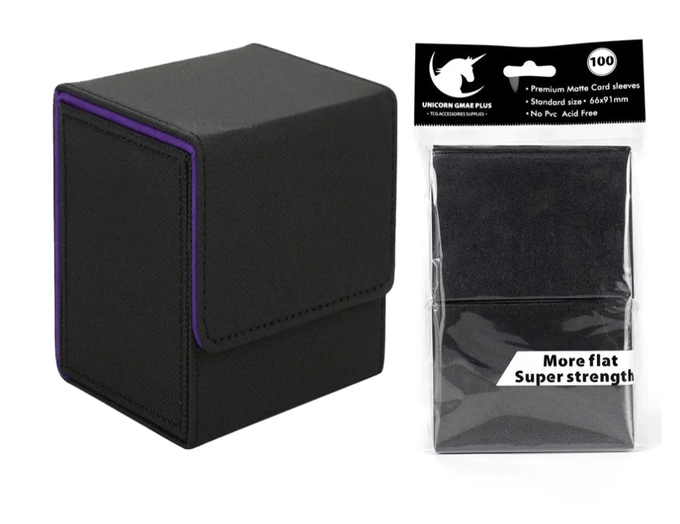 Deck Box + Sleeve Bundle 100Pcs