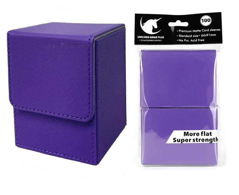 Deck Box + Sleeve Bundle 100Pcs