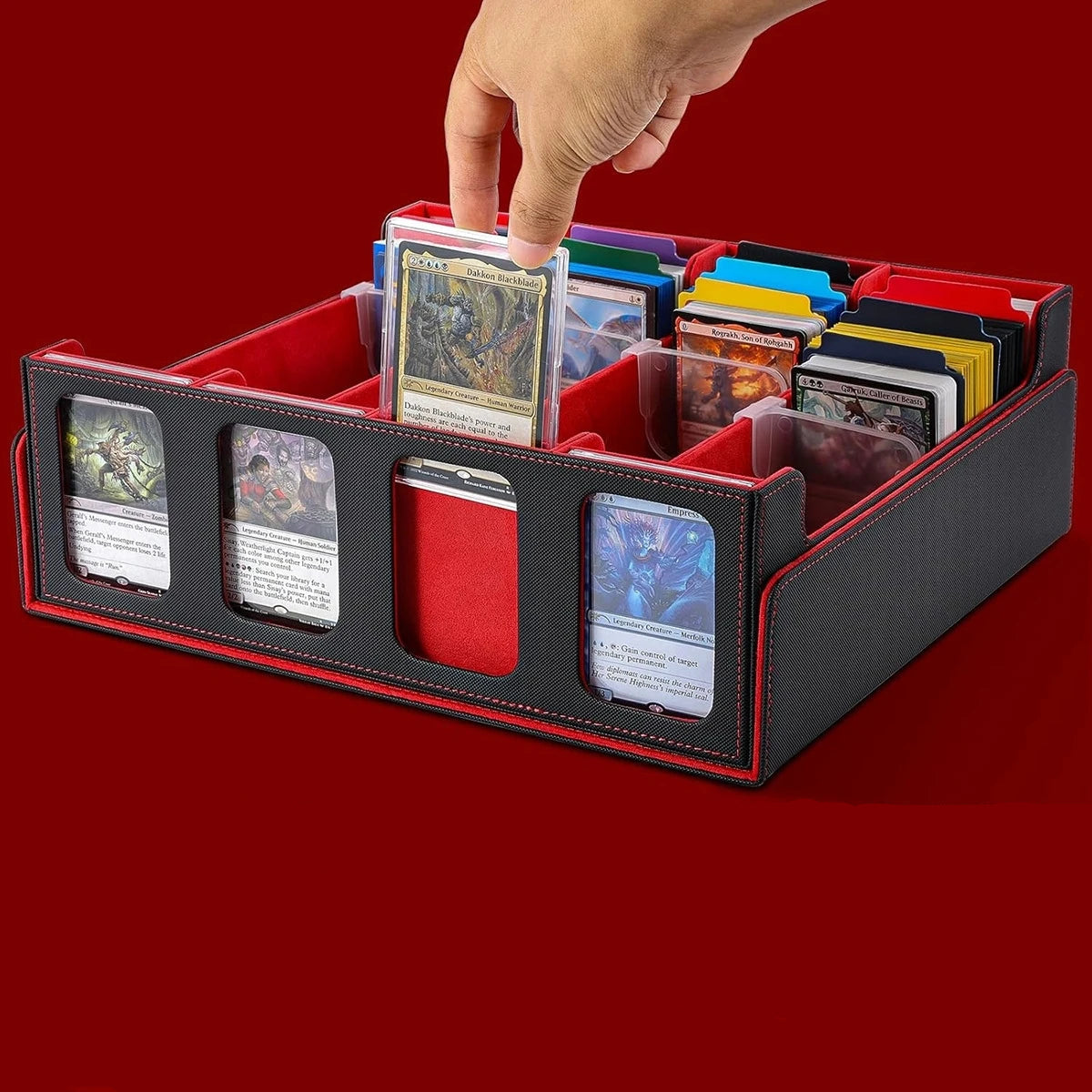 4 Row Storage case w/ Card Display