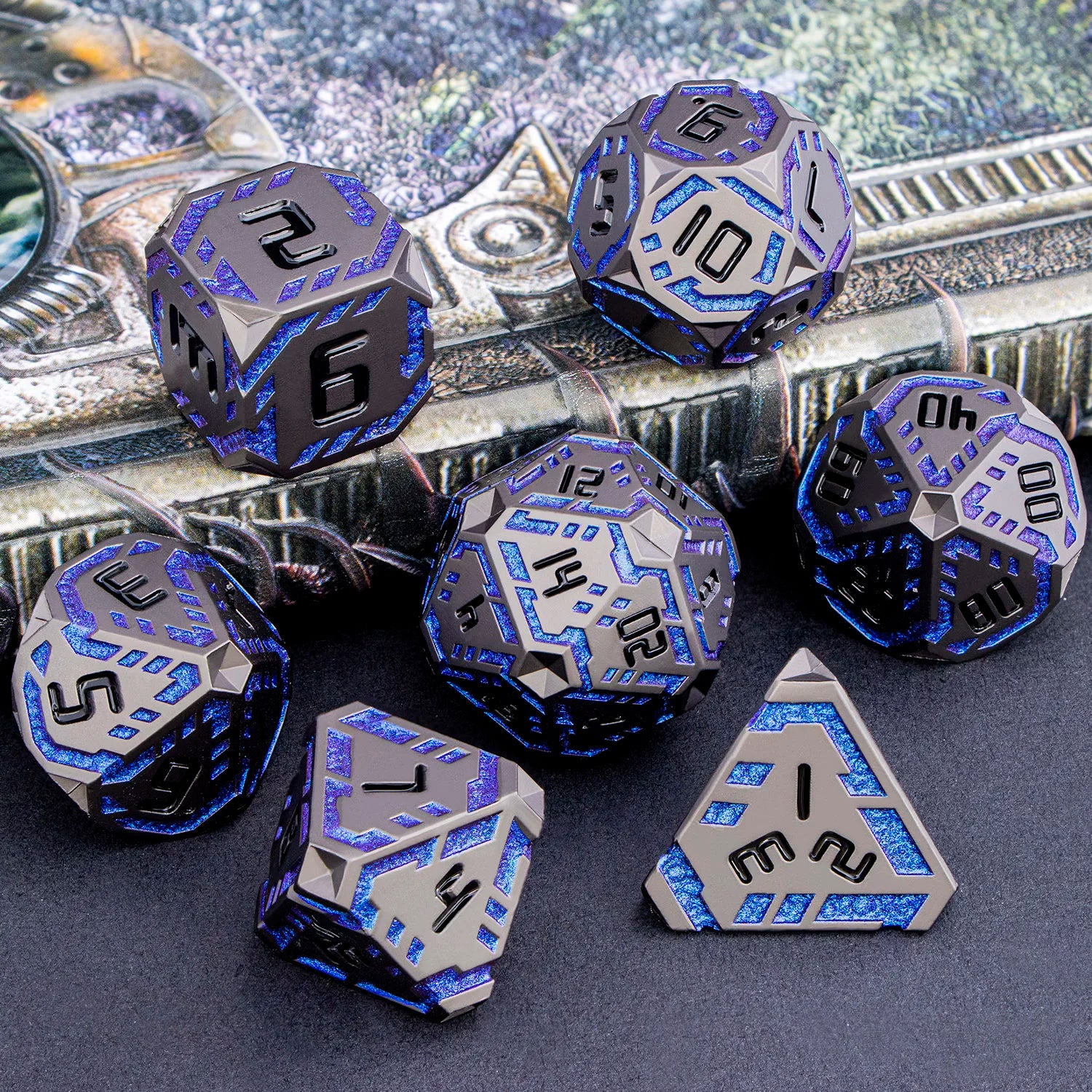 Futurist Metal Core Dice Sets