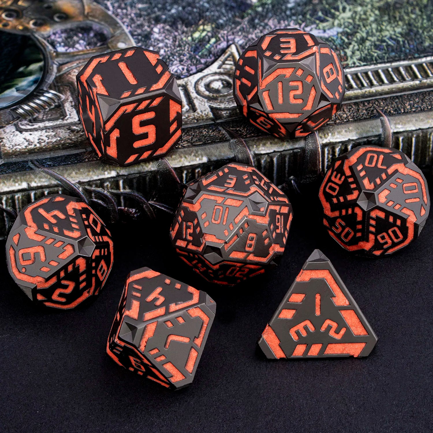 Futurist Metal Core Dice Sets