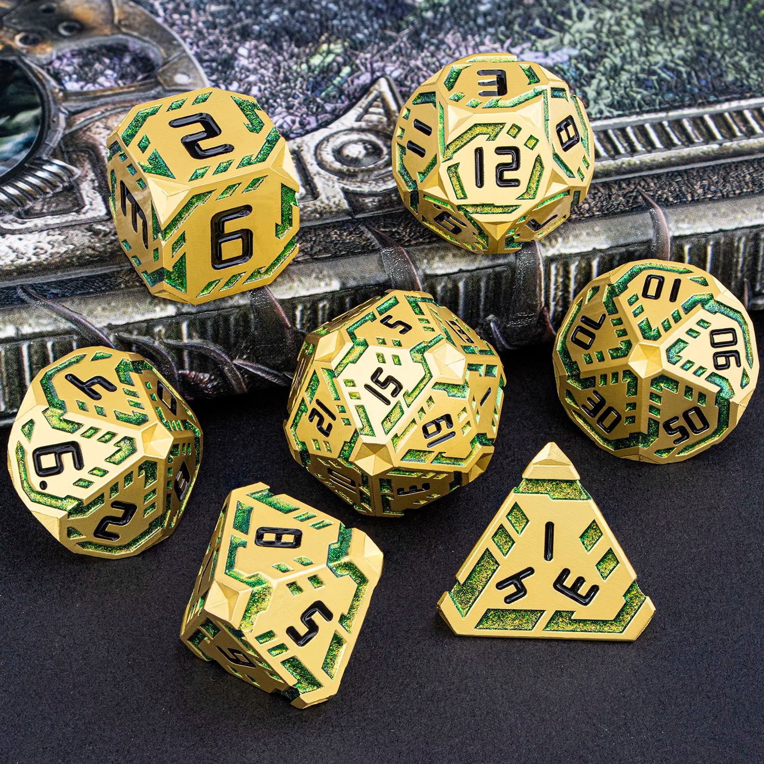 Futurist Metal Core Dice Sets