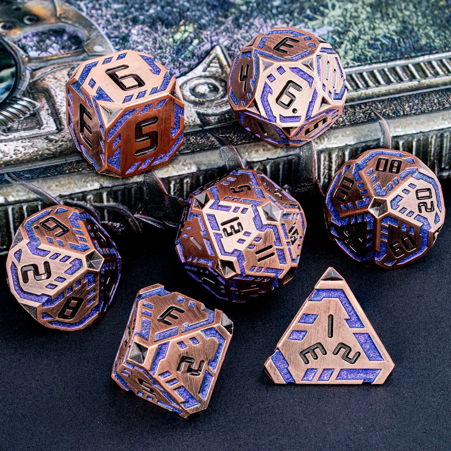 Futurist Metal Core Dice Sets