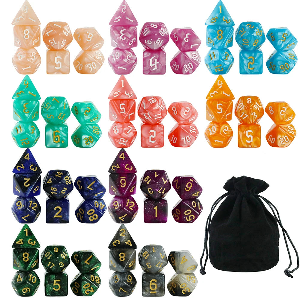 Assorted Dice Pack 10 Sets