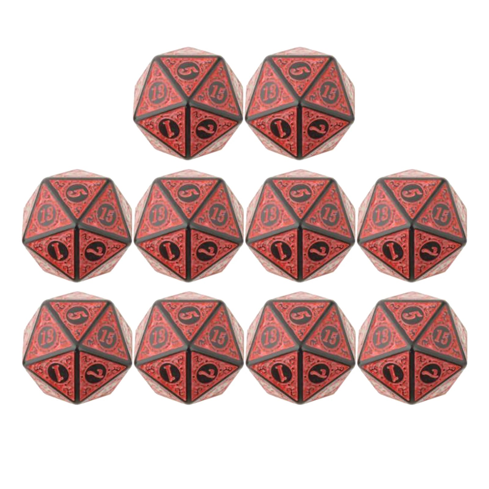 Patterned D20 Dice 10pcs