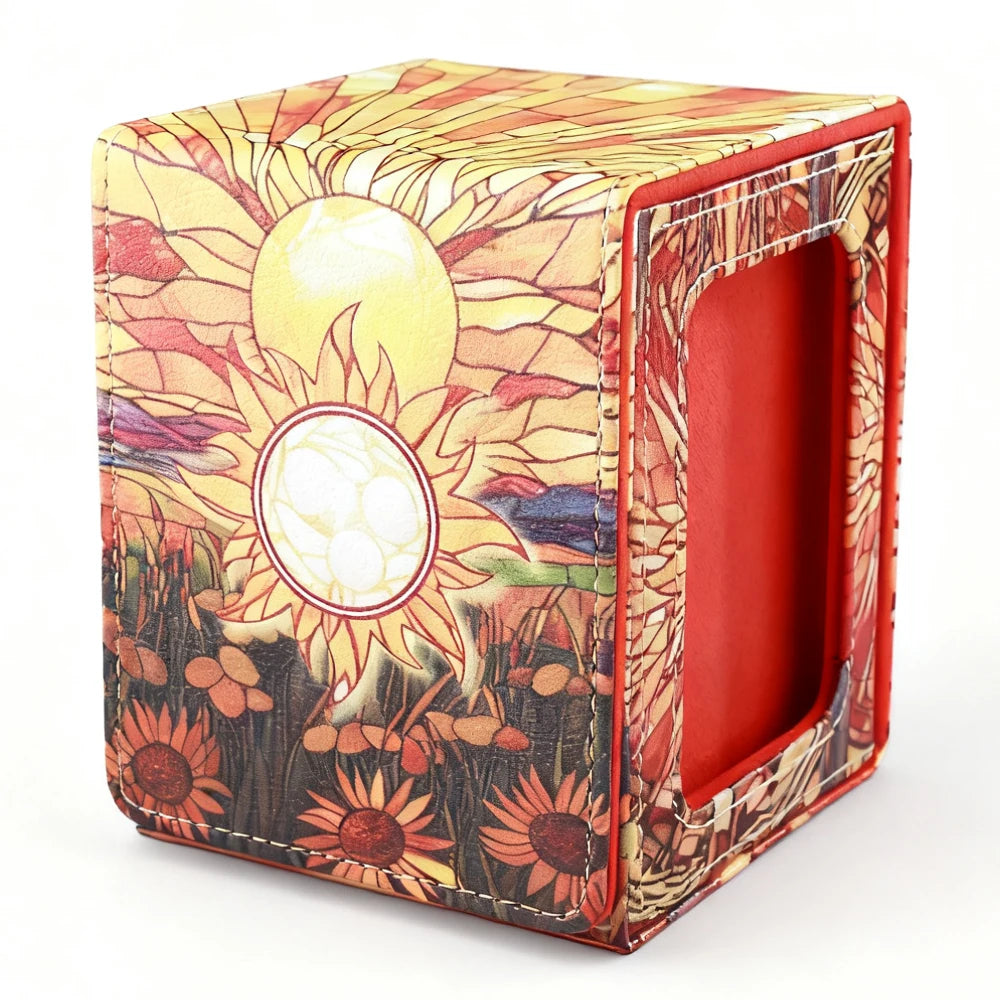 Stained Glass Plains Deck Box w/ Display