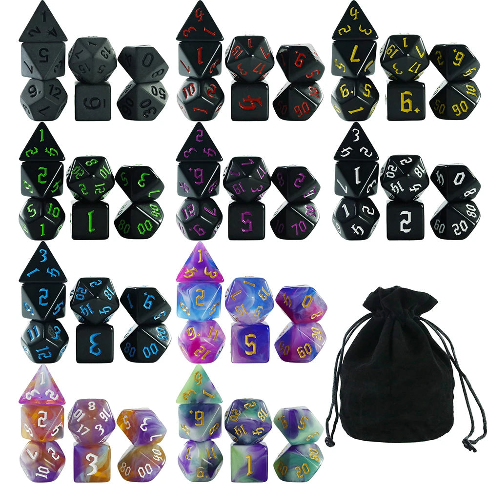 Assorted Dice Pack 10 Sets