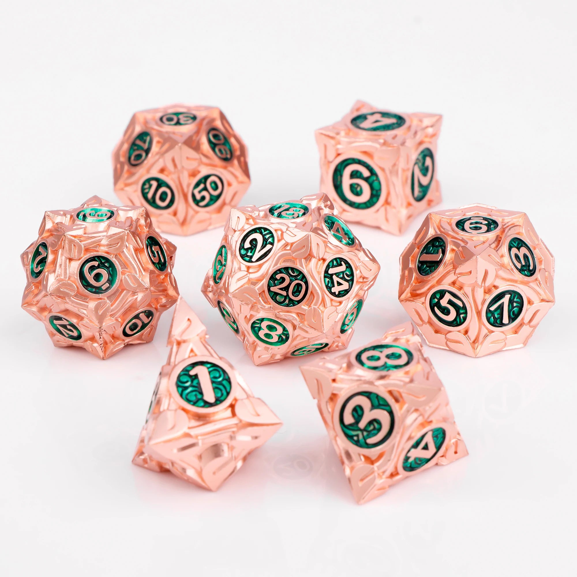 7pcs Unique Metal Dice