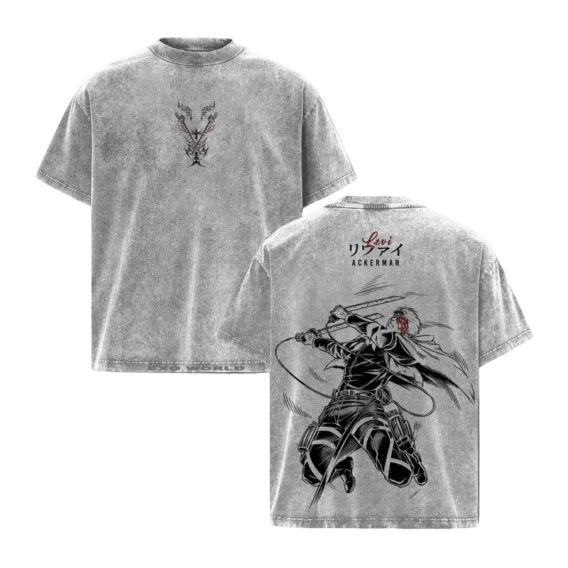 Levi Themed Washed Tee