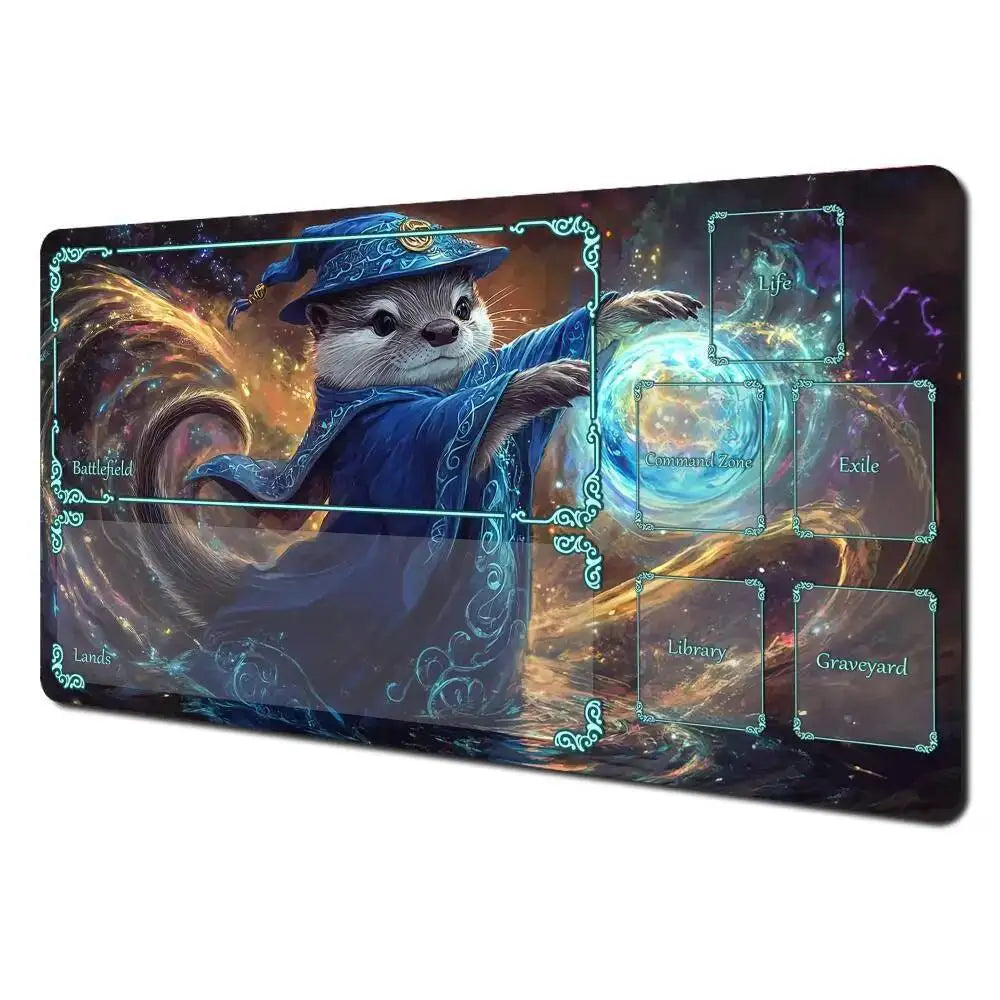 Realistic Otter Wizard Playmat