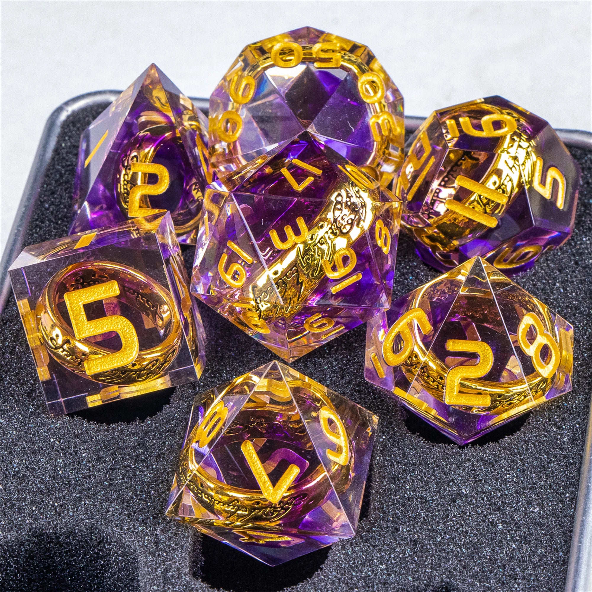 One Ring Resin Dice Sets