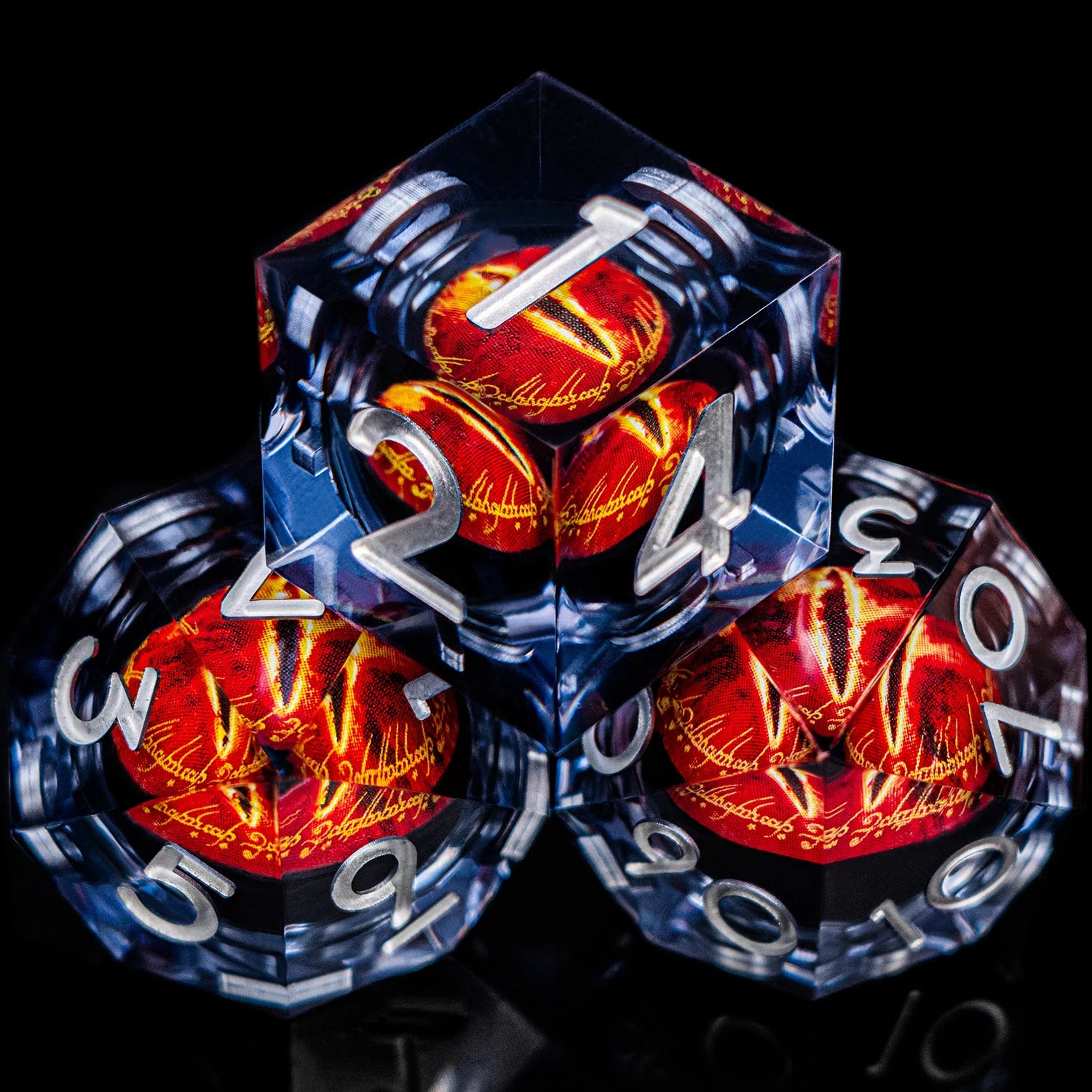 Eye of Sauron Themed Resin Dice Sets