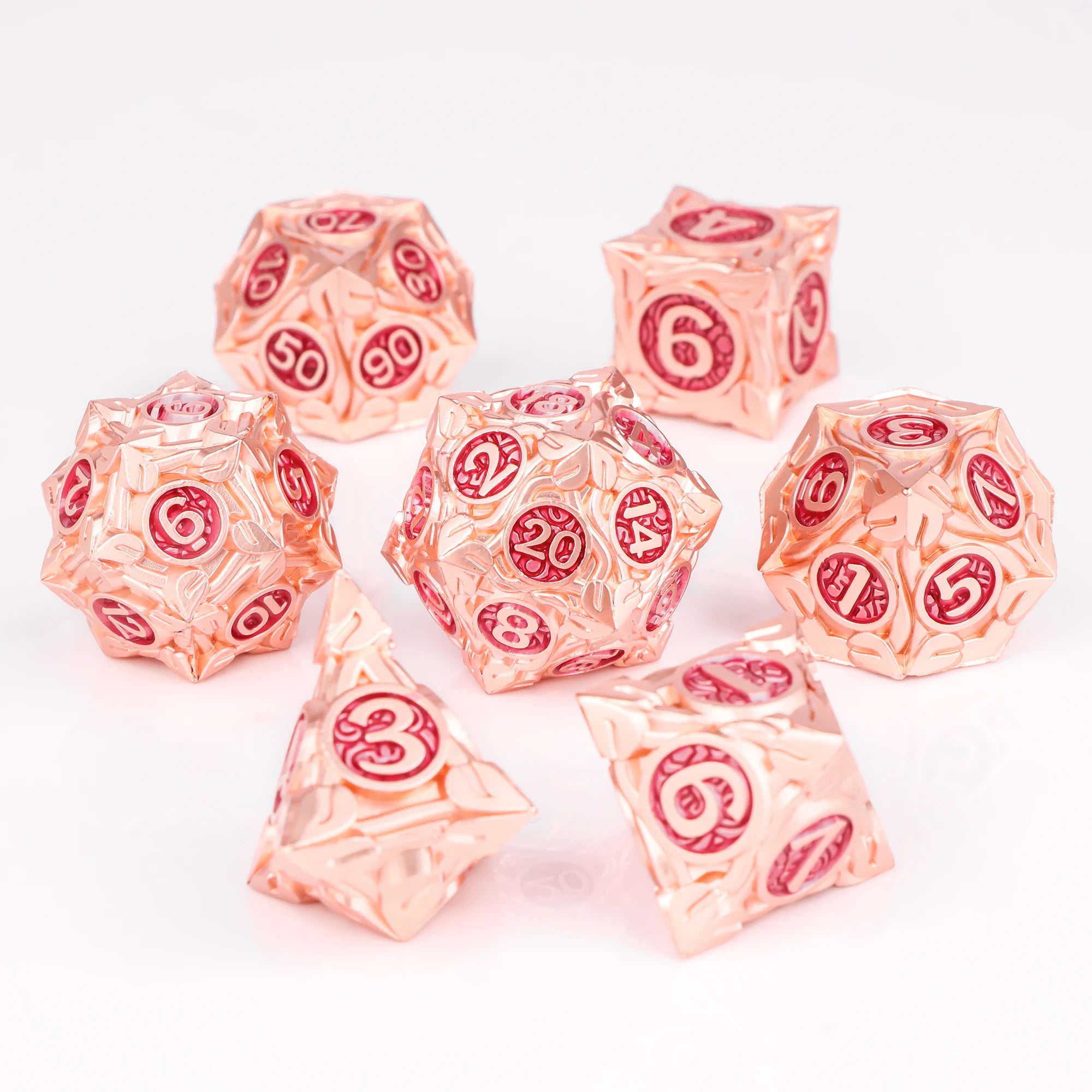 7pcs Unique Metal Dice