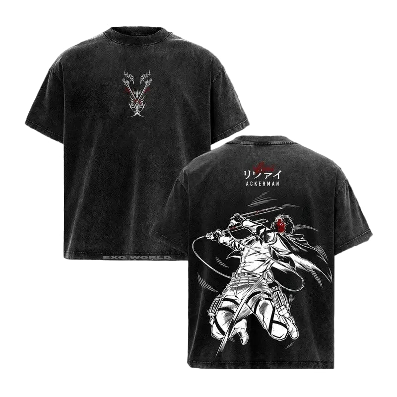 Levi Themed Washed Tee