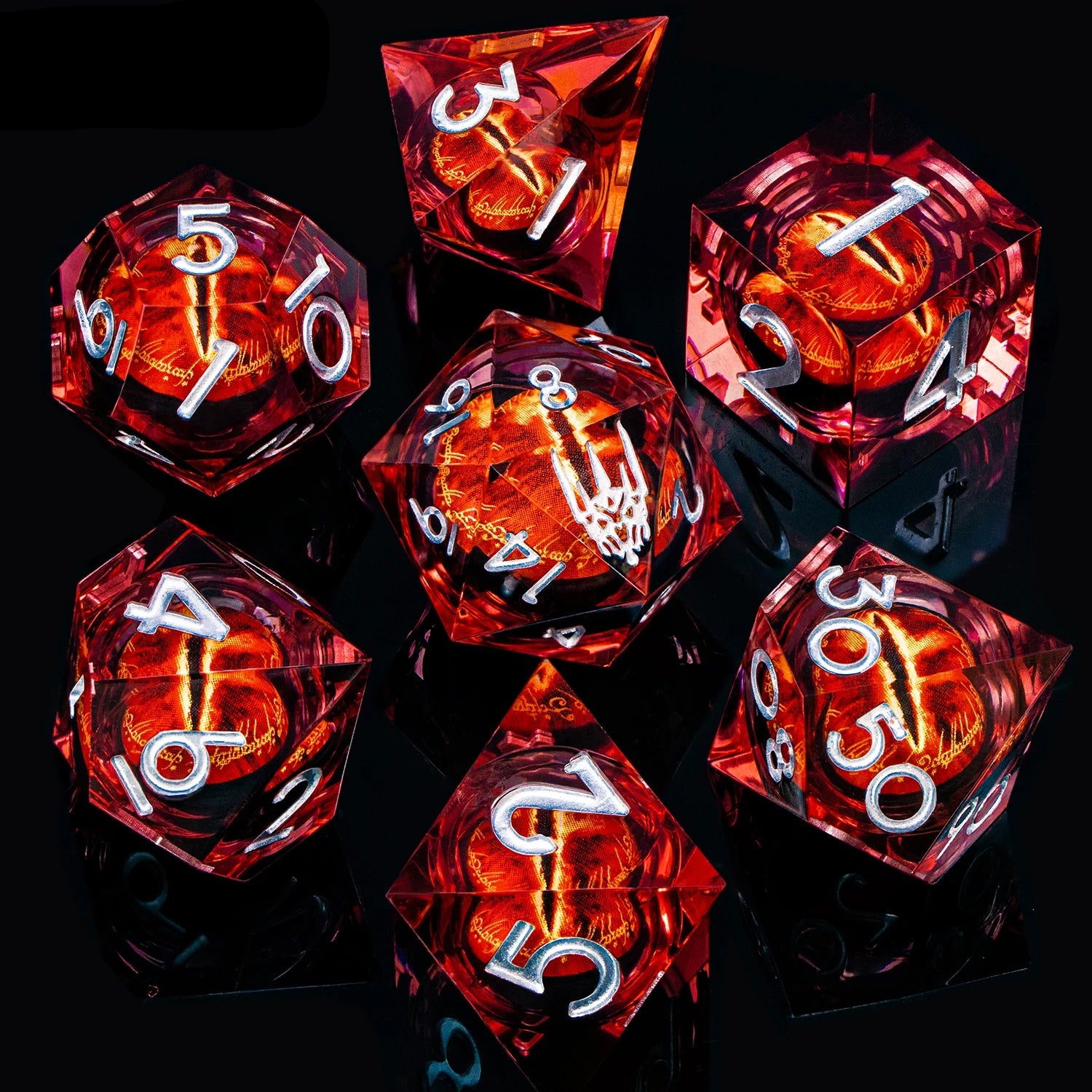 Eye of Sauron Themed Resin Dice Sets