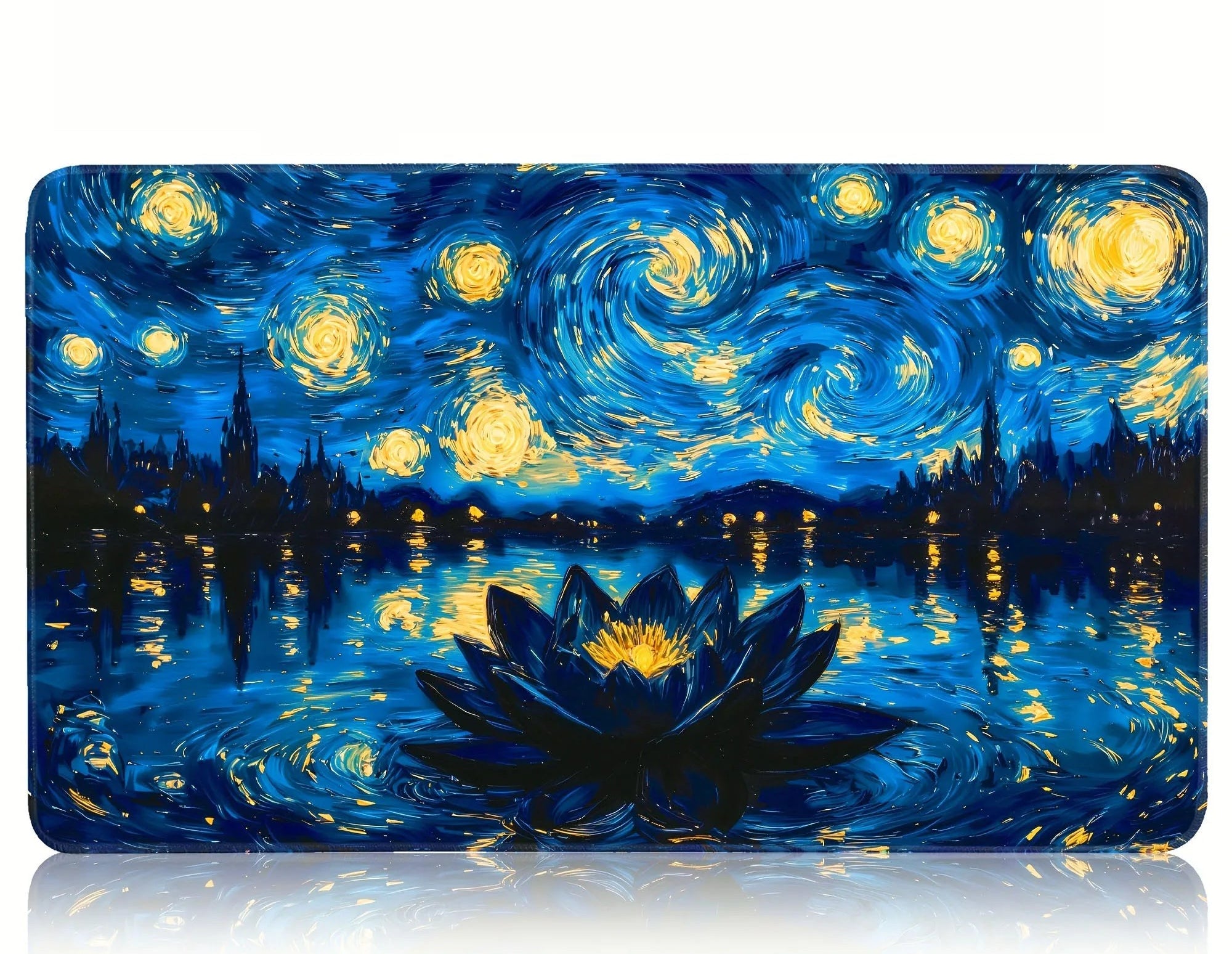 Black Lotus Starry Night Playmat