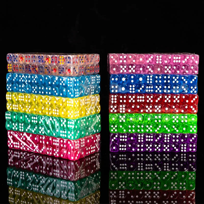 Assorted Dice Packs 10-100pcs 14mm