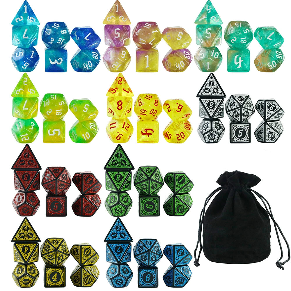Assorted Dice Pack 10 Sets