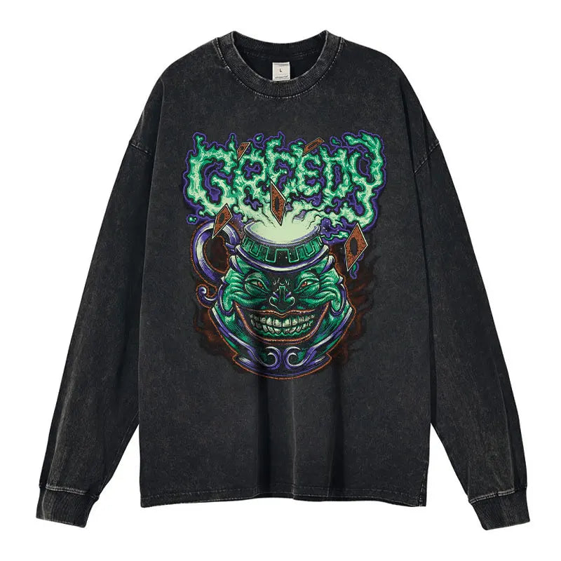YGO Themed Washed Crewnecks